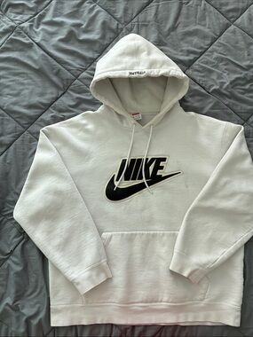 Nike x Supreme Leather Appliqué Hoodie